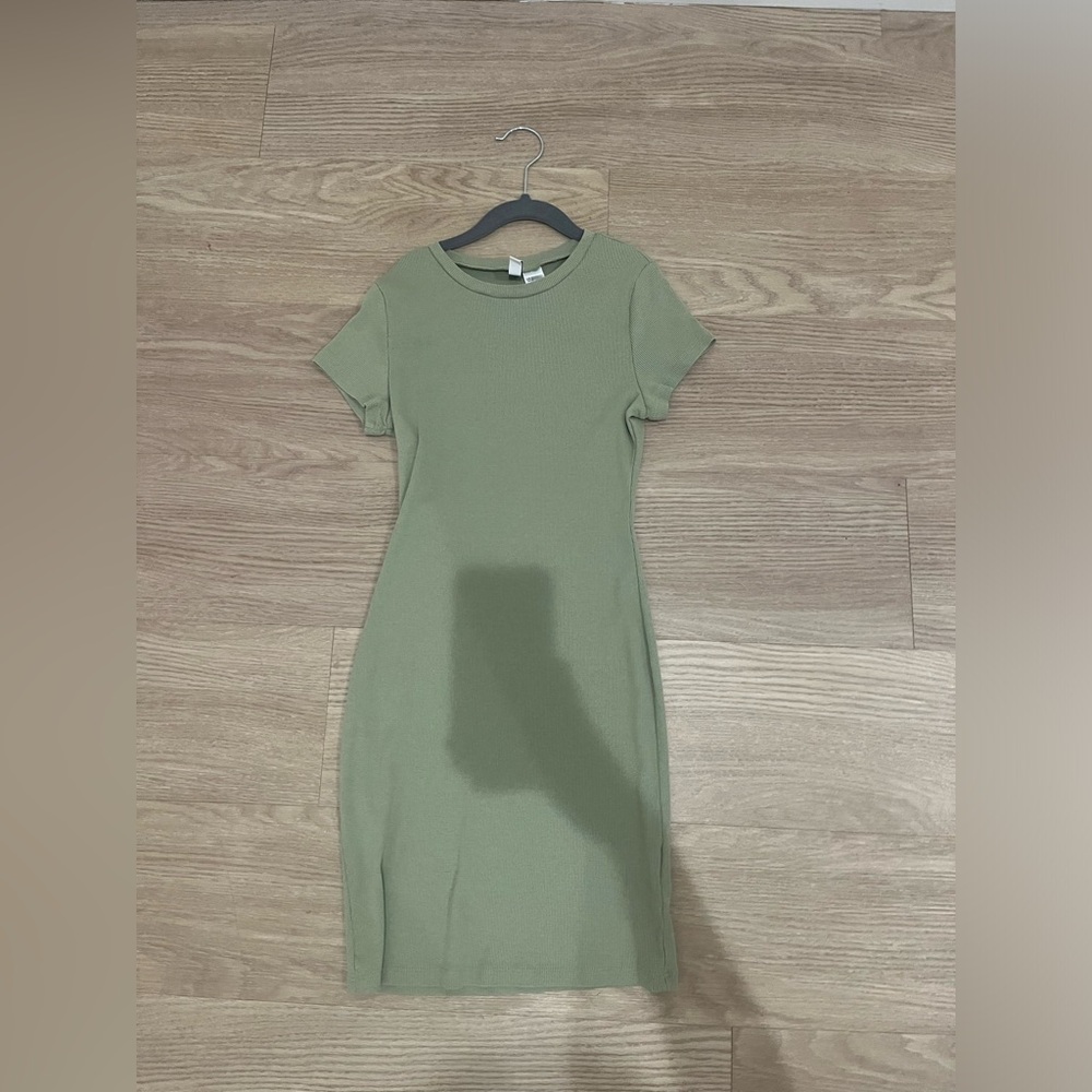 Sage Green Mini Dress